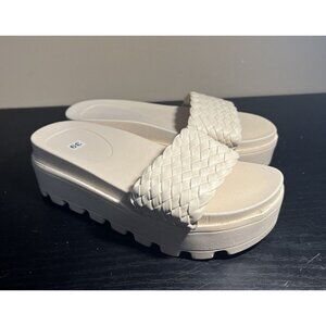 Women Summer Wedge Thick Slippers Mules Platform Sandals Beach Shoes Garden Shoe